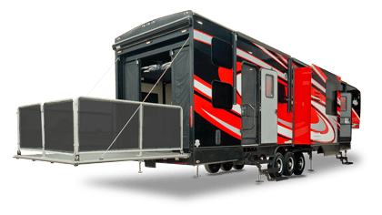 The Genuine Weekend Warrior Toy Hauler Fifth Wheel Toyhauler Toy Hauler Fifth Wheel